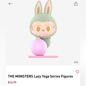 Monsters lazy yoga series IN SEALED BAG labubu popmart